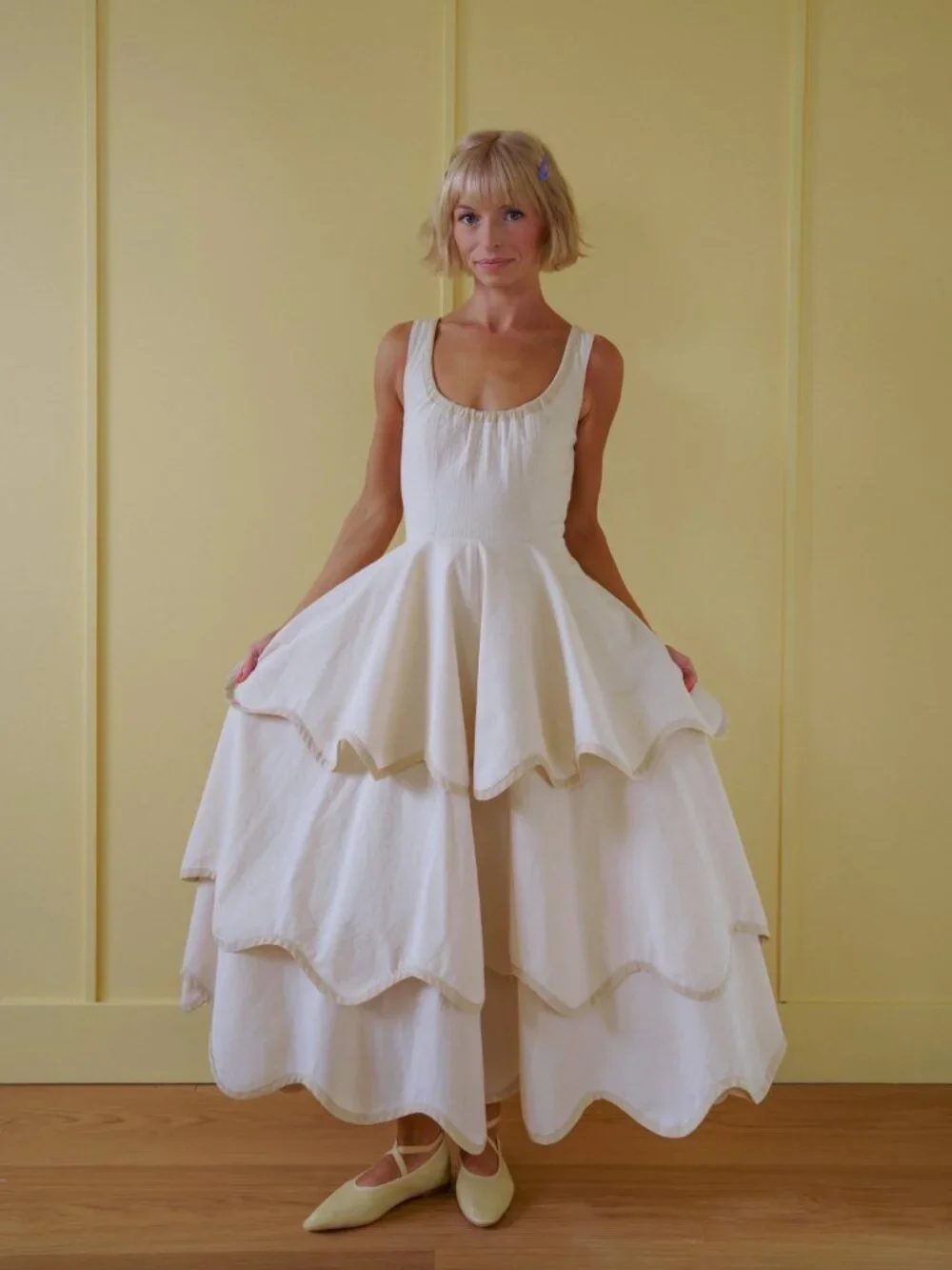 Alli Marye Millie dress in natural - Picture 1 of 8